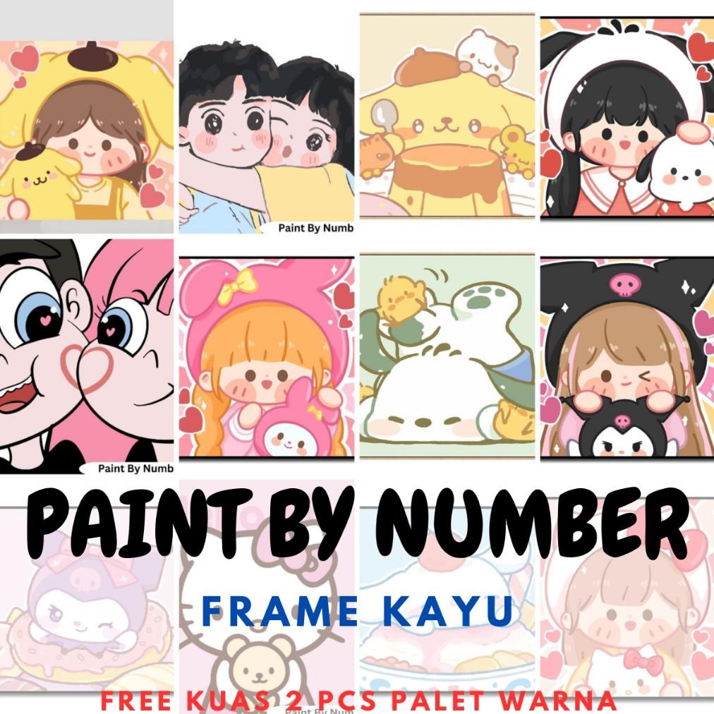 

Paint By Number Kanvas Lukis Canvas DIY Painting PART 2 Nugi