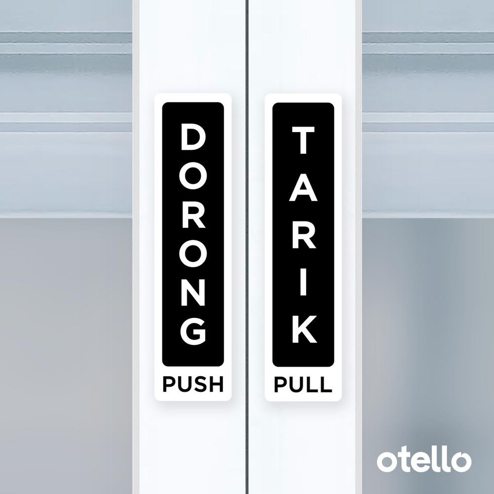 

Label Dorong Tarik Signage Akrilik Sign Board Acrylic Pintu Tempelan Sticker Petunjuk Push Pull Nugi
