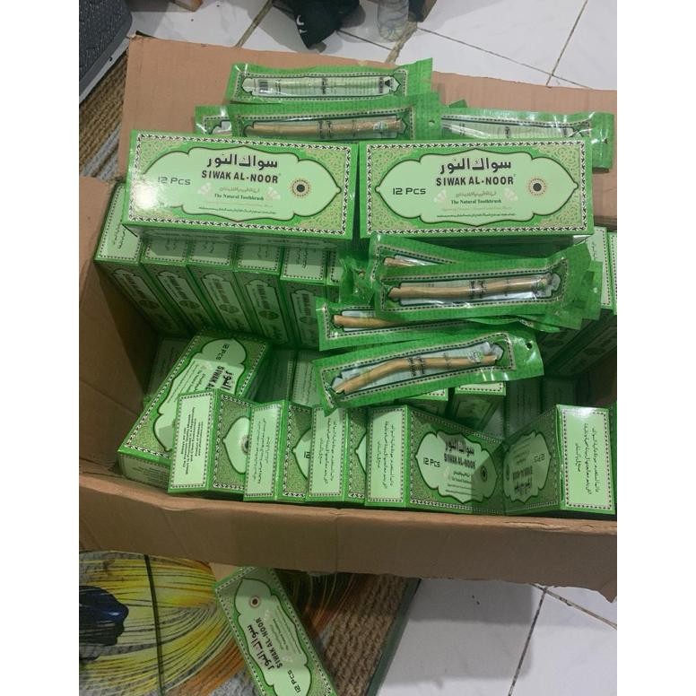 Baru 10 Lusin Siwak Al Noor 6 Inch - Siwak Kering Alami Untuk Kesehatan Gigi