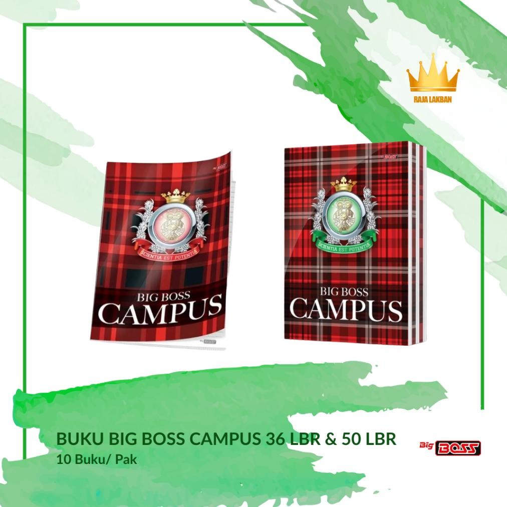 

Buku tulis Sekolah Big Boss Campus/ 36 Lembar & 50 Lembar - Pak Nugi