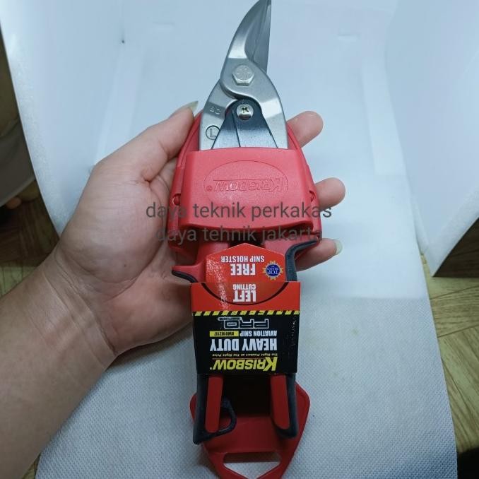

krisbow gunting baja ringan kiri - aviation snip left cutting krisbow Nugi