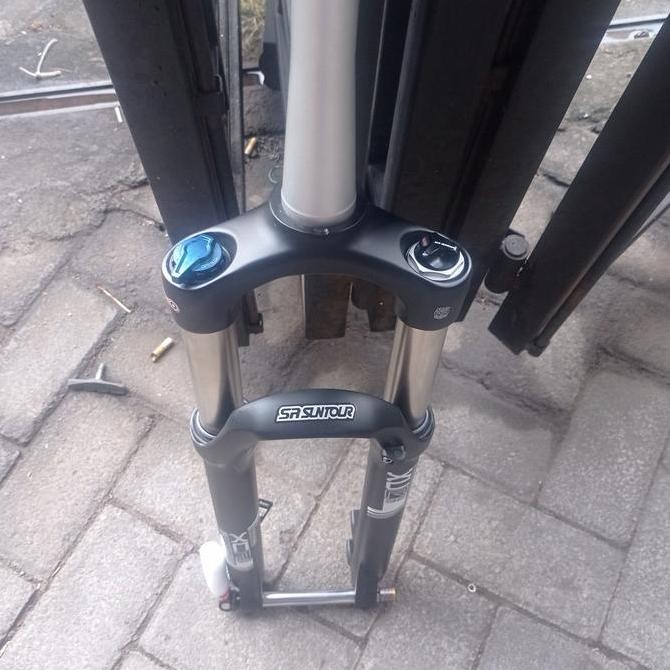 FORK 27.5 SR SUNTOUR XCR AIR 32 TRAVEL 120 15X100 TAPER REBOUND ORIGINAL DAN TERPERCAYA