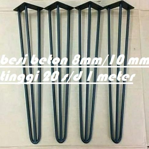 BESI BETON SERTIFIKAT/HAIRPIN LEGS KAKI MEJA INDUSTRIAL/KAKI MEJA/KAKI KURSI/KAKI BANGKU Nugi