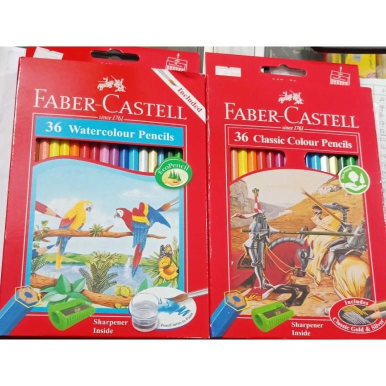 

PENSIL WARNA FABER CASTELL ISI 24 36 48 classic colour pencils / watercolour pencil Nugi