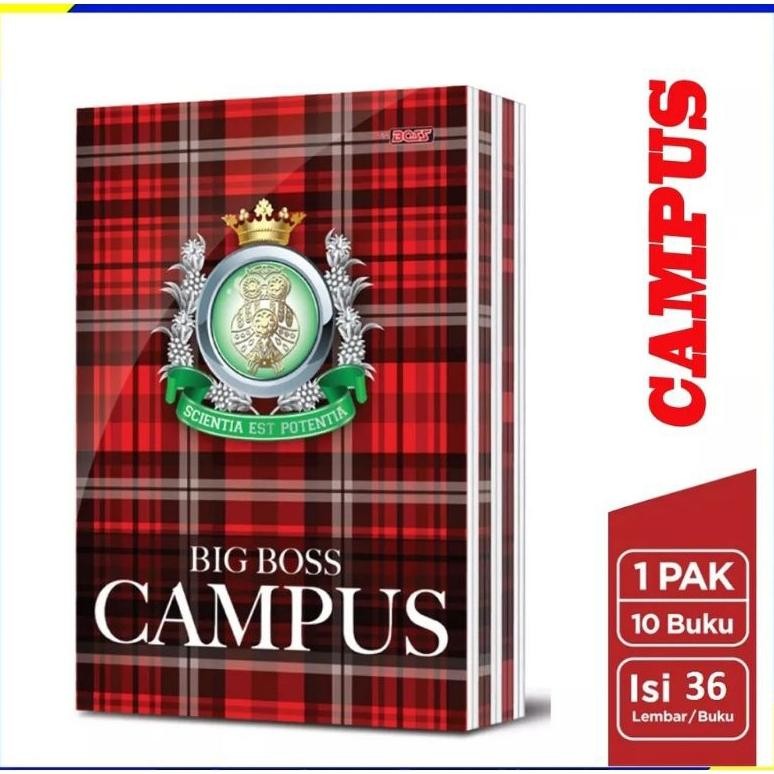 

Buku tulis Campus BIG BOSS 36 lembar ( 1pak/10buku ) Nugi