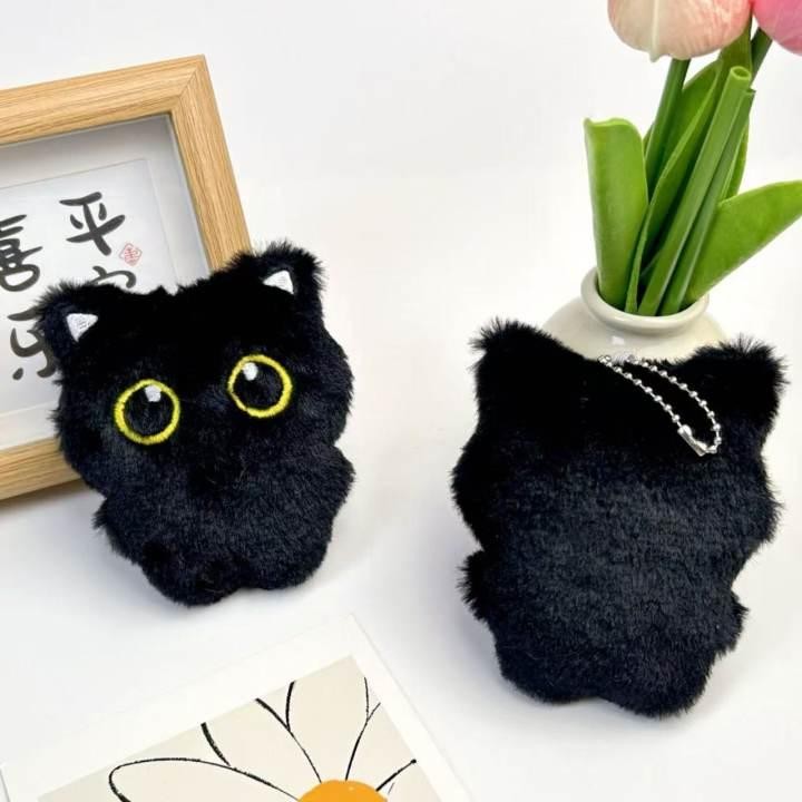 Liontin Ransel Yang Lucu/Gantungan Kunci Boneka Kucing Fluffy Bunyi Lucu/Gantungan Kunci Boneka /Gan