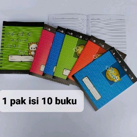 

Buku Tulis GARIS 3 ELOK isi 10buku/pak merk CLASSE note book made in Indonesia Nugi