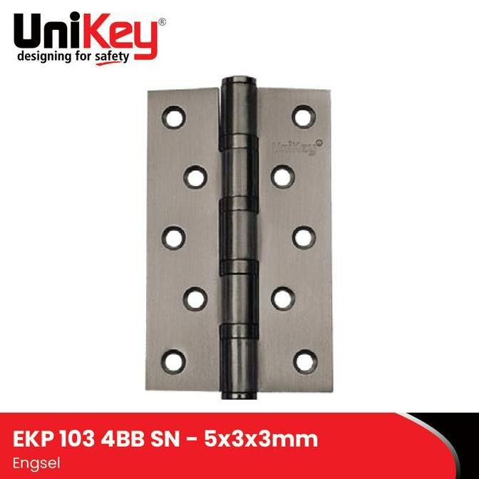 Unikey Steel Hinge Ekp 103 5X3X3Mm 4Bb Sn Engsel