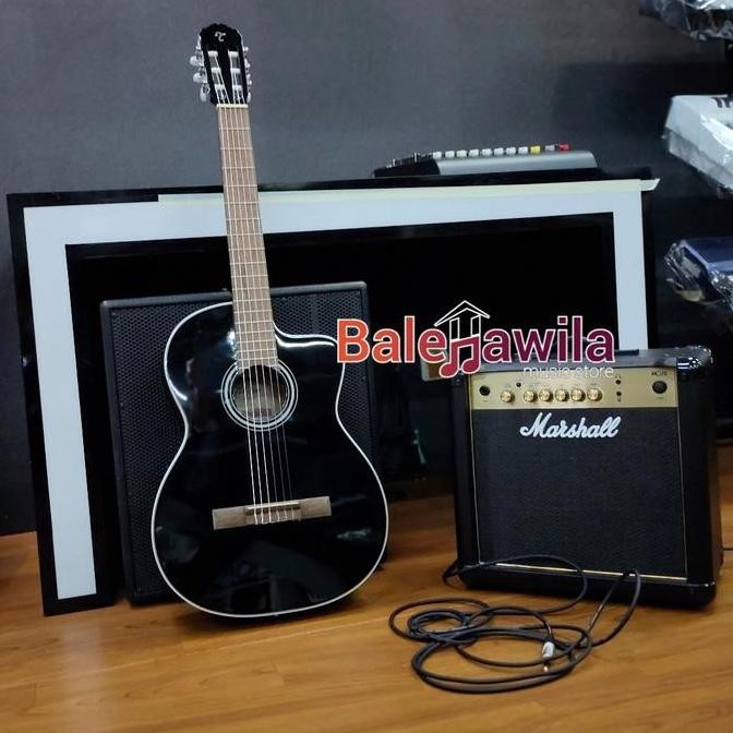 Gitar Elektrik Nylon Takamine Gc2Ce Black Gc2 Ce Gc 2Ce Acoustic Nylon