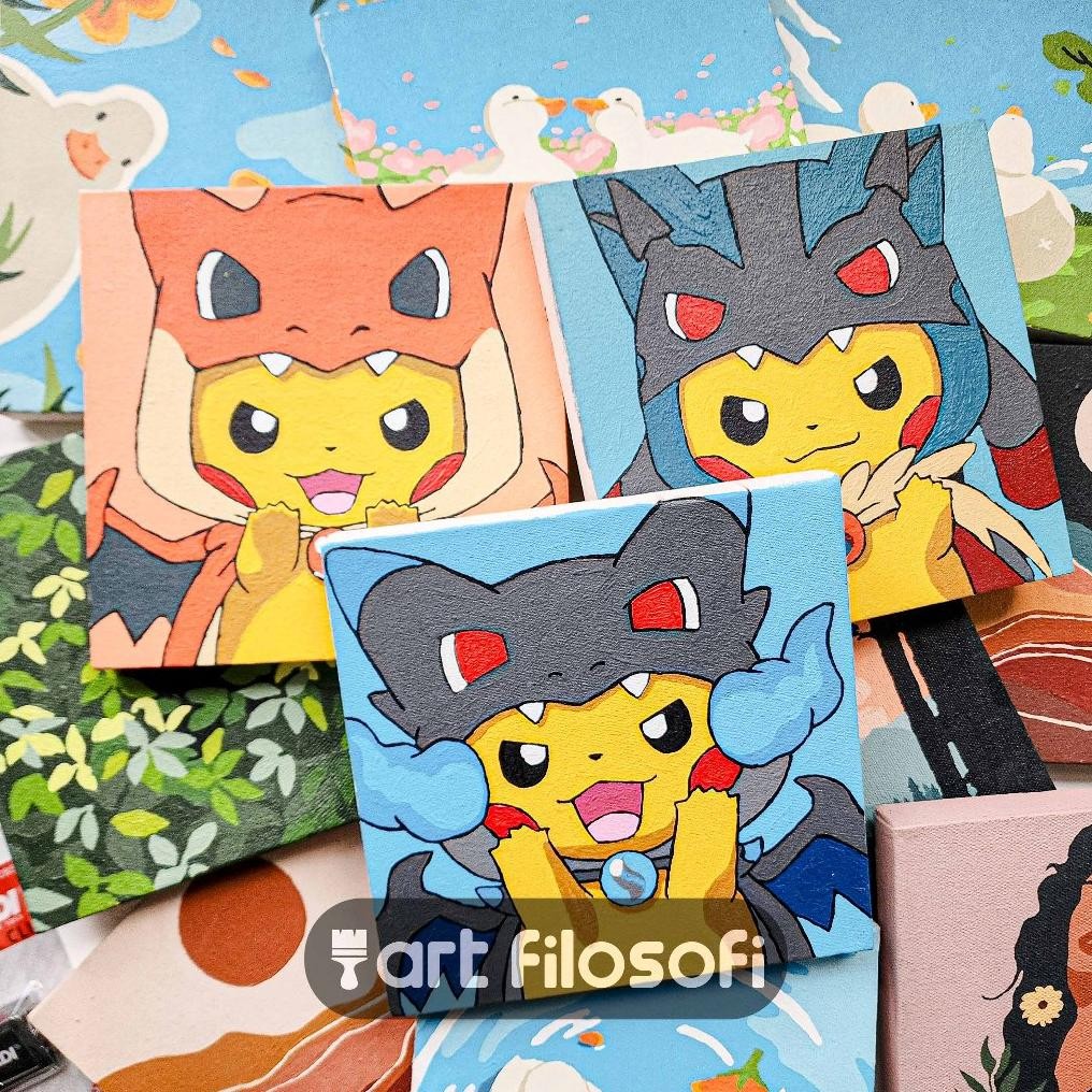 

Paint By Number 20x20cm DIY Kit Dengan Bingkai Kayu Nugi