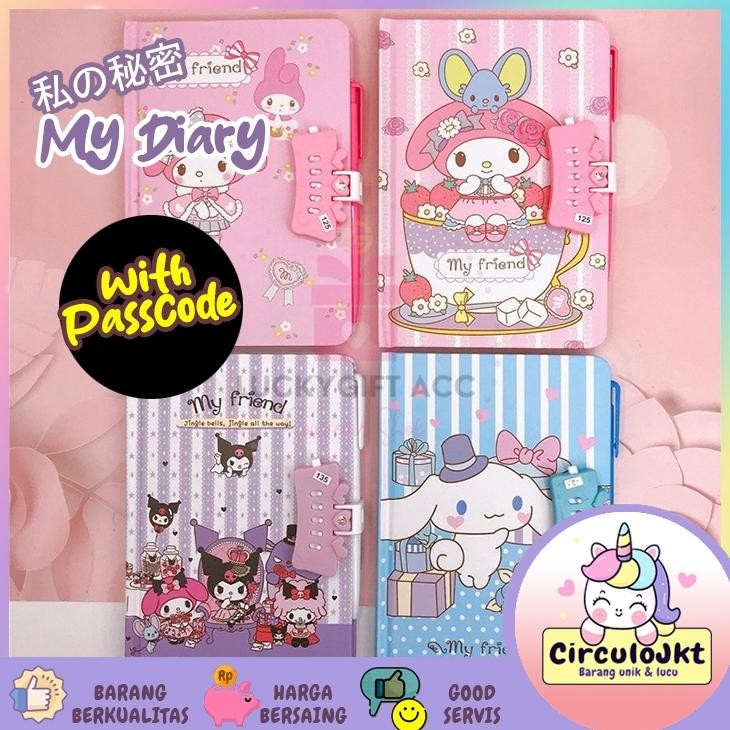 

Buku Daily Diary Dengan Lock Dan Pulpen /Note Sanrio Set Pulpen Dengan Pengaman Kode Kunci Hadiah Ulang Tahun Nugi