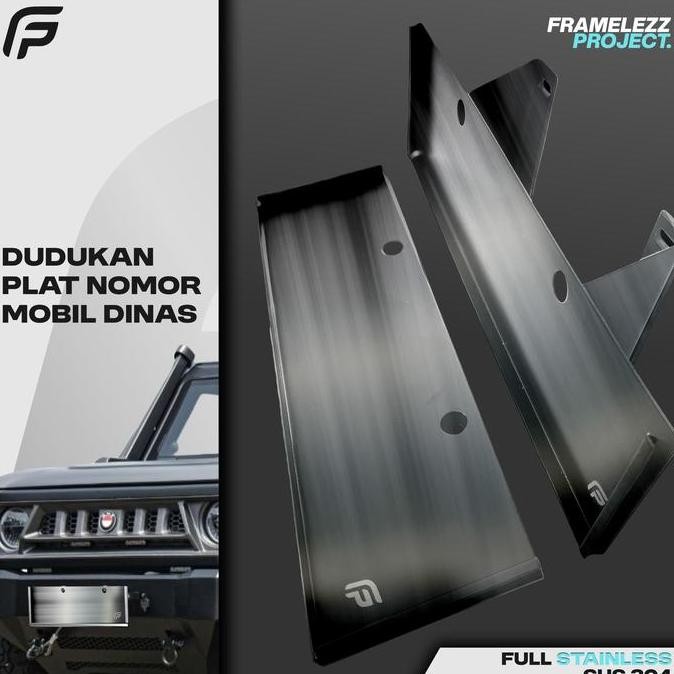 NEW Dudukan Plat Dinas Dudukan Plat Mobil Stainless Dudukan Plat Mobil Selip Stainless Dudukan Plat 