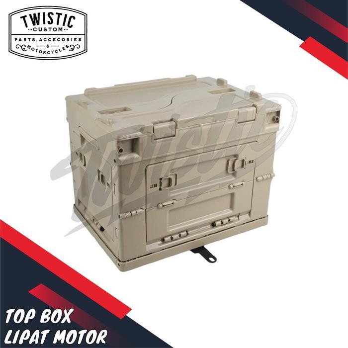 (Promo) Top Box Belakang Lipat 20L Liter Motor Honda Ct110 Street Cub Super Cub Universal Custom Tou