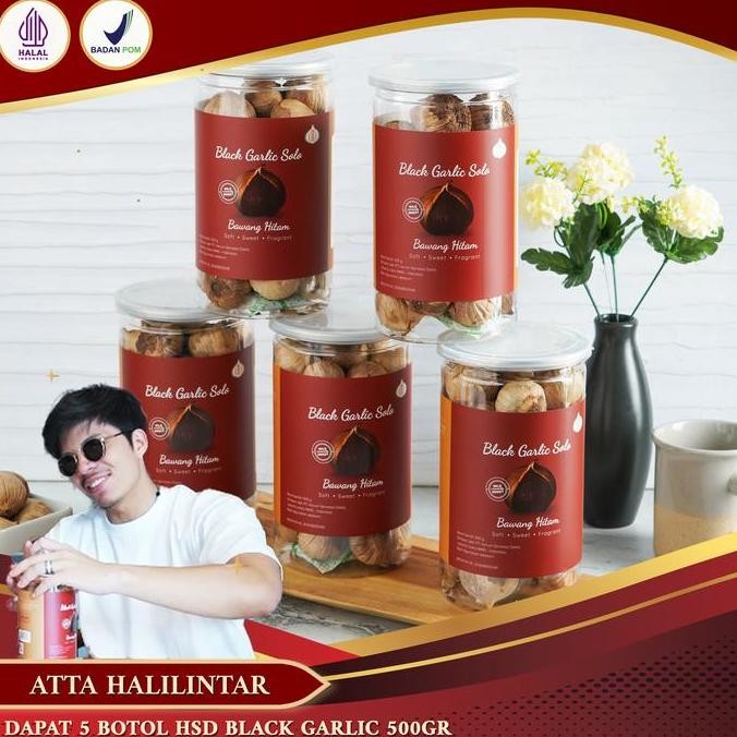

Diskon! 5 Botol Black Garlic 500gr Bawang Hitam V2 Herbal Spices