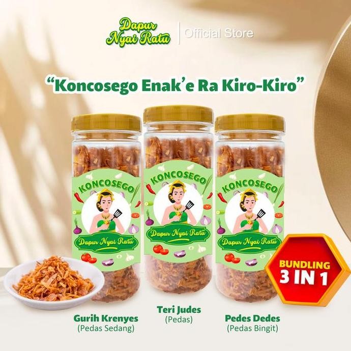 

Diskon! Paket Bawang Goreng Koncosego 3in1 - Dapur Nya1 Ratu Original