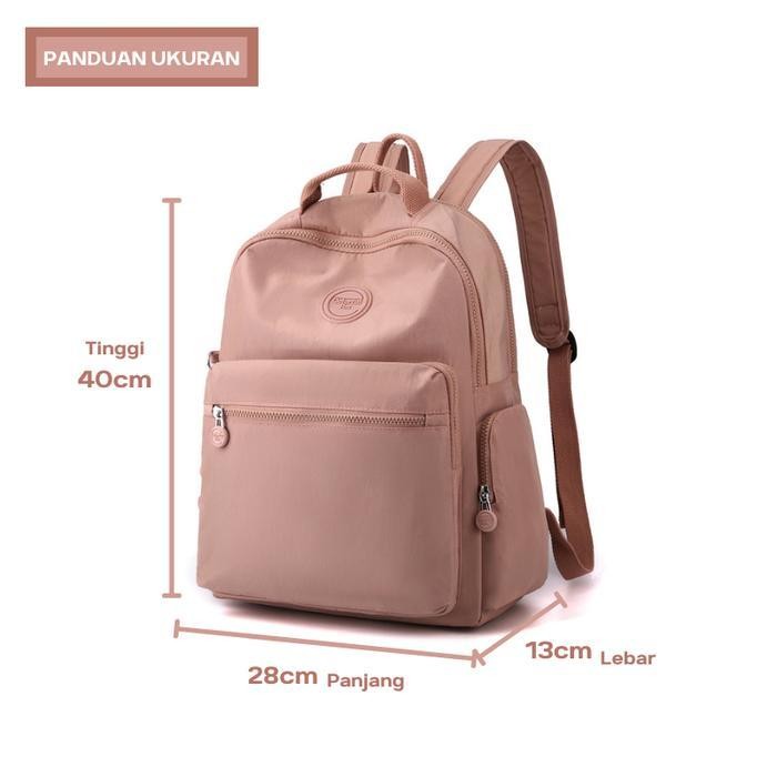 AB Tas Ransel Wanita Korean Style Backpack Anti Air COLORFUL FOX 0459-1