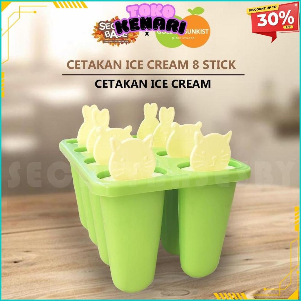 Cetakan Stik Es Krim - Isi 8 / Cetakan Es Krim / Cetakan Es Loli Cod