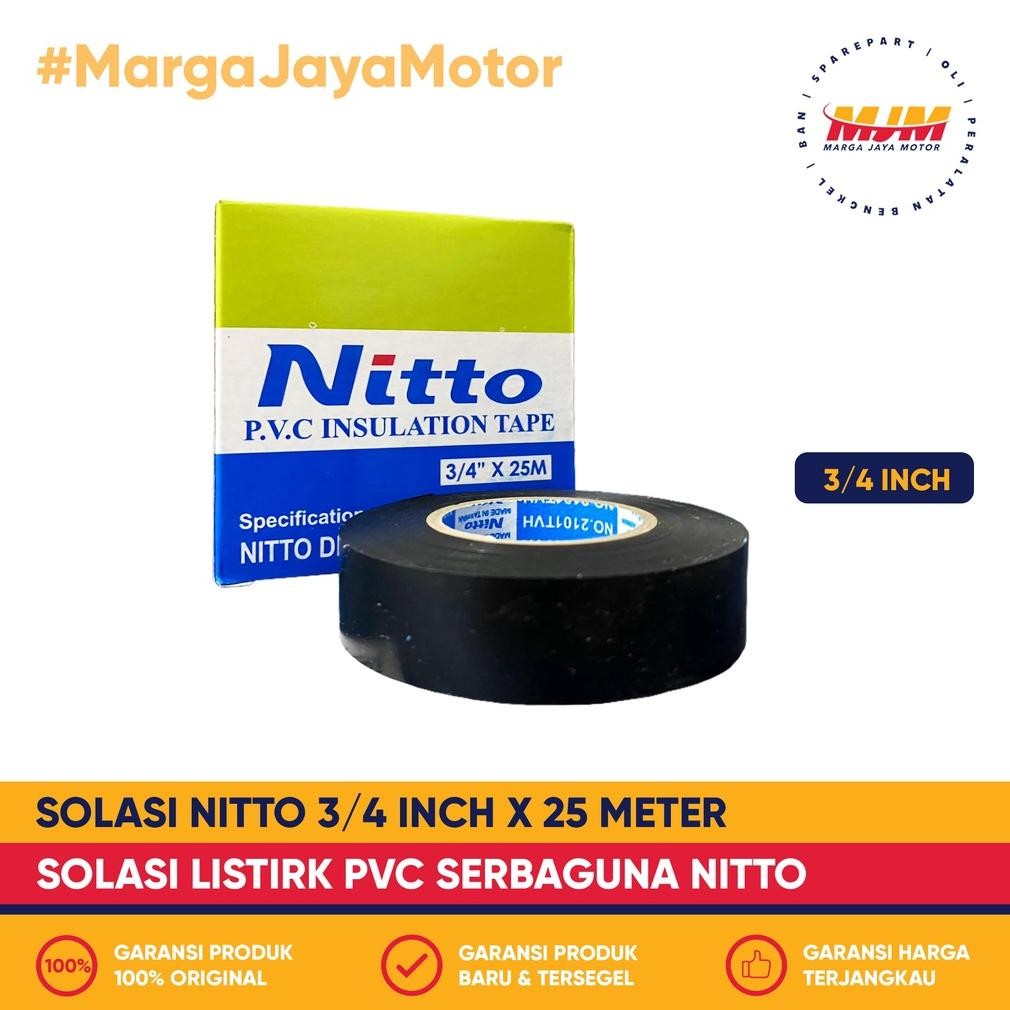 

Rd1- Solasi Nitto Kabel Listrik 3/4" Inch X 25 Meter Pvc Hitam Nitto