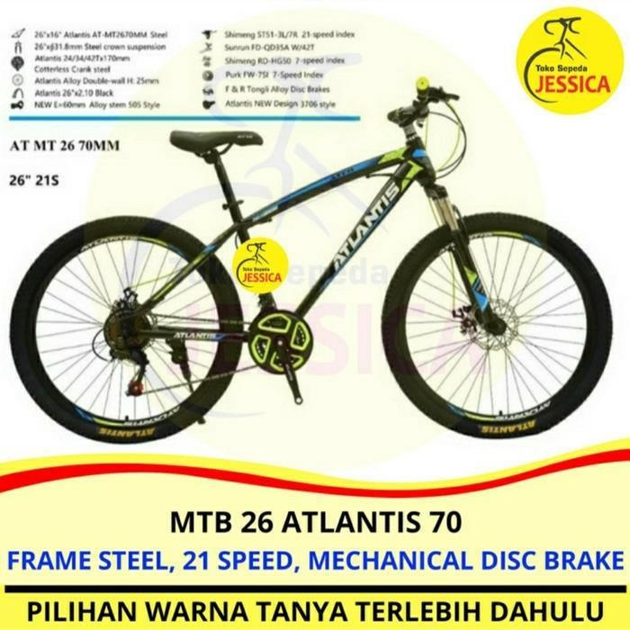 SO Sepeda Gunung MTB 26 Atlantis 730 Rocket Rem Disc Murah