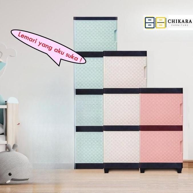 Laci Minimalis Chikara 5 Susun Lemari Pakaian Plastik Ocla Lemari Plastik Susun Rak Baju Rak Sepatu 