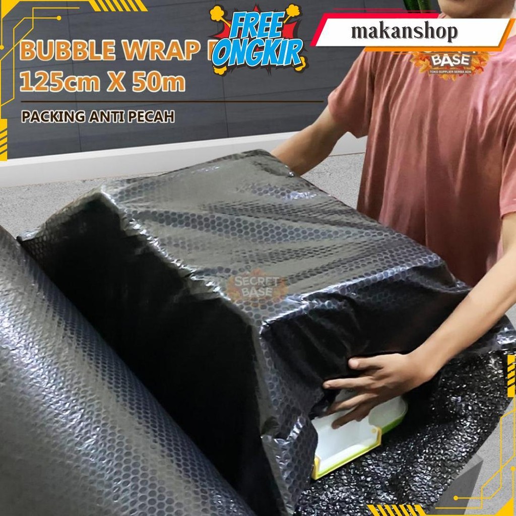 

(Gratis Ongkir) Bubble Wrap Rol 125Cm X 50M - Bubblewrap Packing Tebal Kuat Murah Berkualitas Termurah Banget
