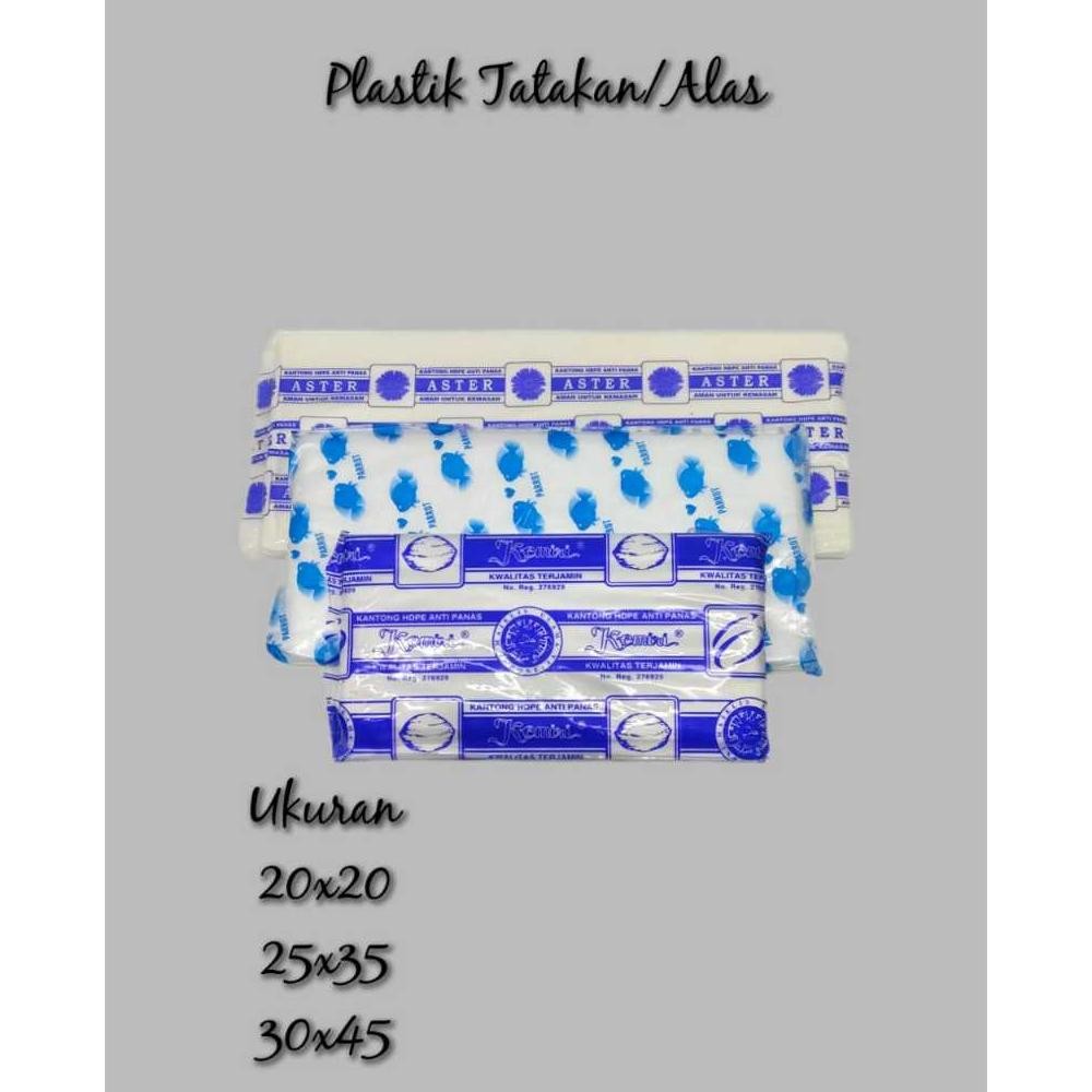 Bisa Cod Plastik Tatakan Plastik Alas Makanan Nasi Mie 20X20 25X35 30X45 Tahan Panas Alas Sterofoam 