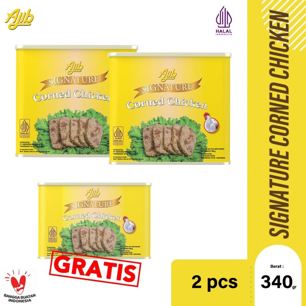 

NO_MORE [ MEGA FLASH SALE ] Ajib Signature Kornet Ayam 340 gr - Beli 2 Gratis 1 200 gr