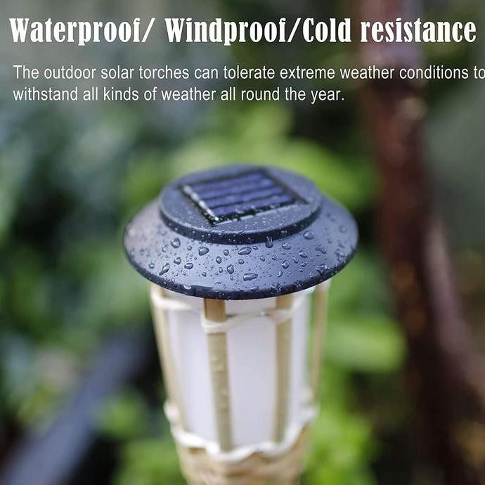 Lampu Bambu Hias Taman LED Tenaga Surya/Lampu Taman Obor Tancap Solar PT