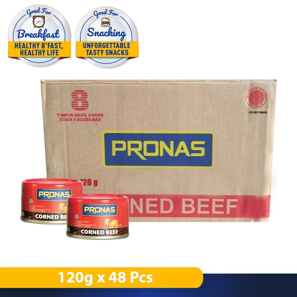 

NO_MORE PRONAS Kornet Sapi Regular 120 g Kemasan Karton isi 48 pcs