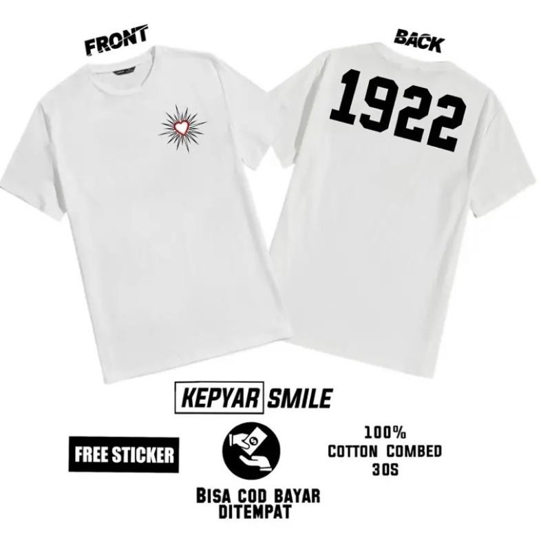 Promo Kaos Psht Kepyar 1922 Hati Bersinar Putih Kaos Psht 1922 Putih