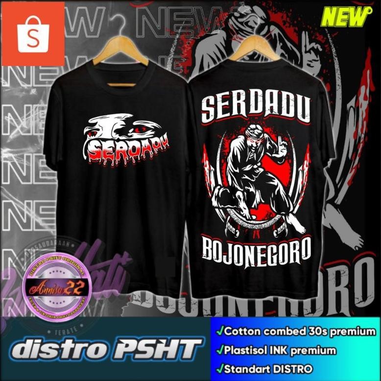 Promo Kaos Psht Serdadu Bojonegoro Sablon Full Punggung