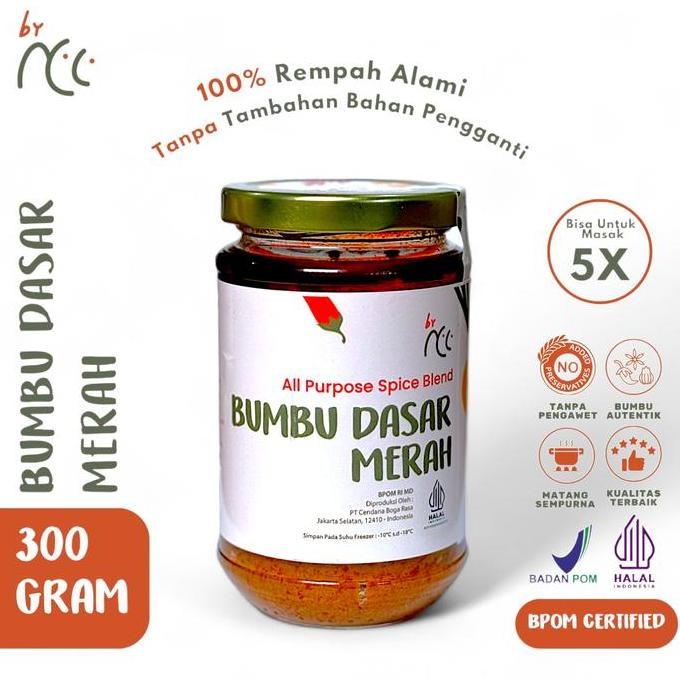 

By NCC Bumbu Dasar Merah Instan 300gr Bumbu Gulai, Balado Padang