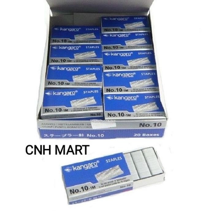 

Isi Staples Kanggoro No 10 1 Pak Isi 20 Box Kecil