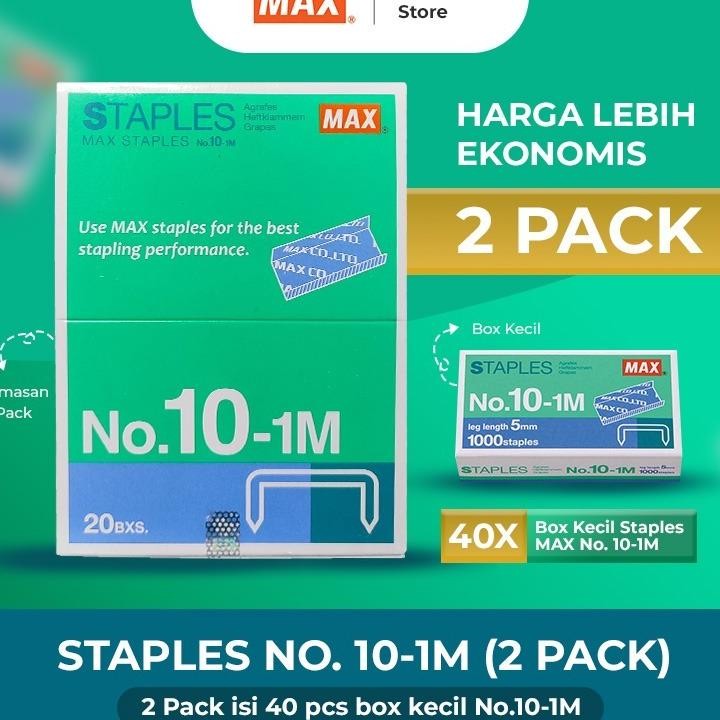 

Max Staples Isi Staples N0.101M Pa Inner Isi 20Pcs 2 Pa