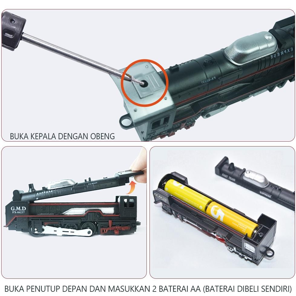 Ni06 Jojotoy Mainan Anak Kereta Api Rel Listrik Train Rail King Api Rel Panjang Kereta Apiukuran Bes