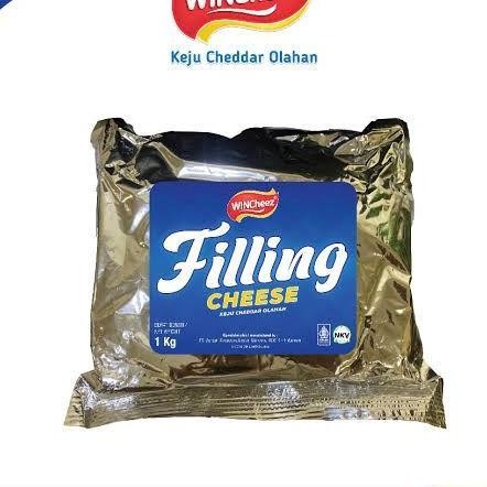 

Wincheez Keju Filling Cheddar 1 Kg Gurih Halal