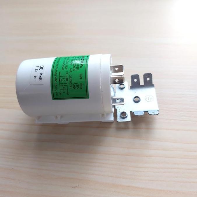 Kapasitor Mesin Cuci Emi Filter Washing Machine Aerodev Dnf06-T (Ehef) New Stok