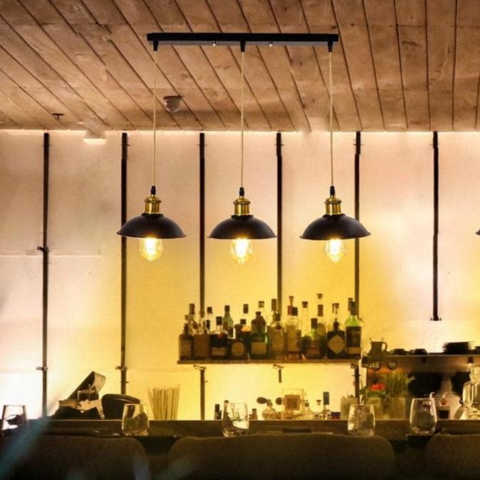 Lampu Hias Gantung Dapur Mini Bar 3In1 Aluminium