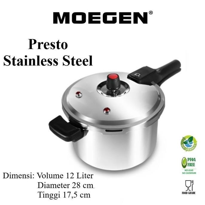 MOEGEN Presto Stainless Steel 12 Liter KS