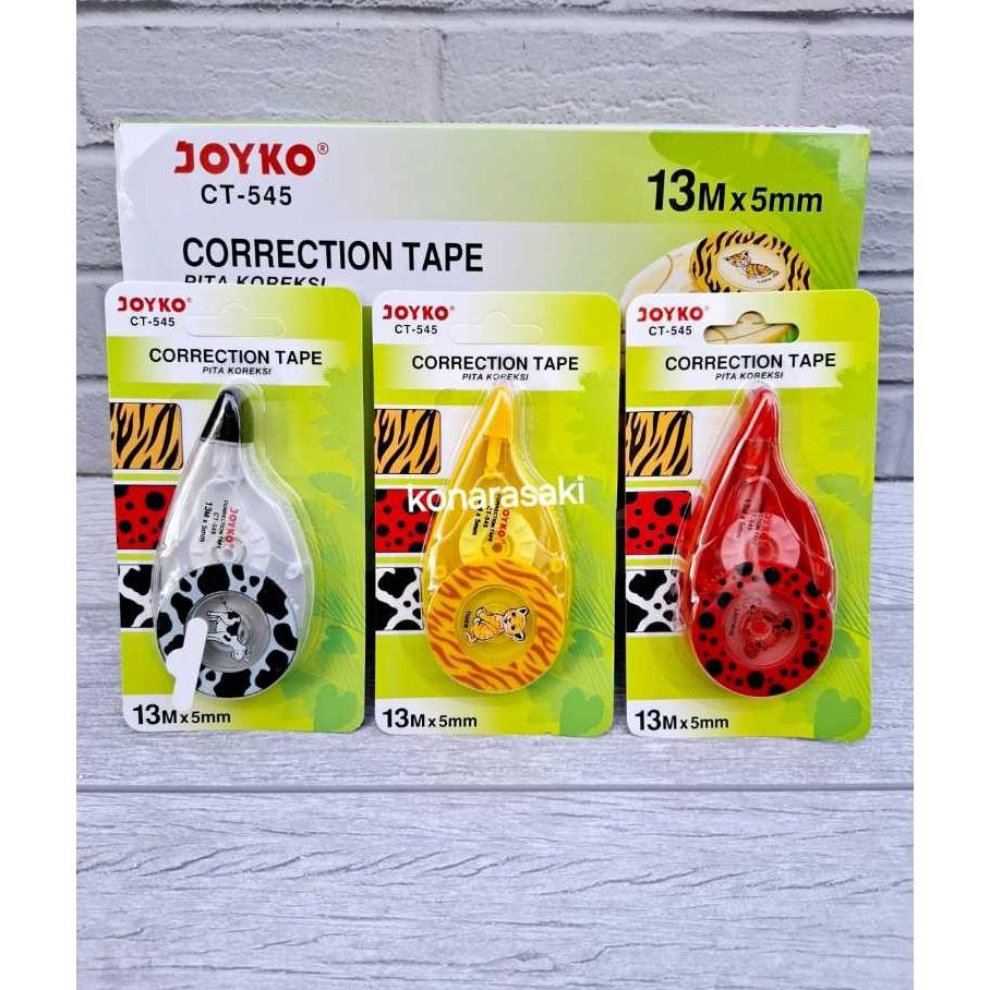 

Isi 12 6 3 Pcs Joyko Correction Tape Ct545 Pita Kosi 13M Ct545 Tipex Kertas 5Mm Tipex Tip X Motif