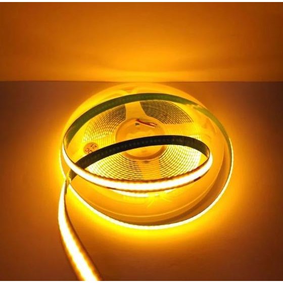 Led Strip Cob Dc 12V 12Volt 5 Meter 320 Led / Lampu Strip Light Cob Ip20 Lampu Hias Plafon