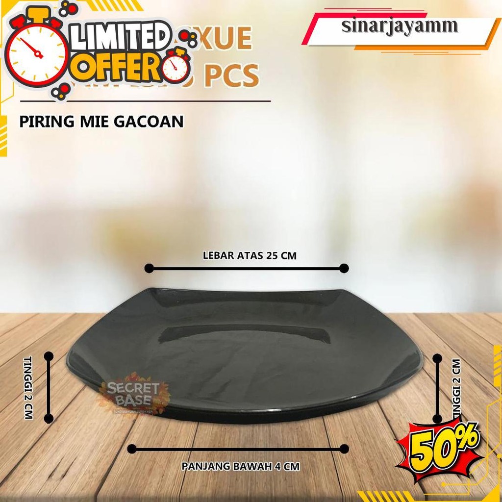 (Isi 6Pcs) Piring Ceper - Piring Makan Saji / Piring Plastik Tebal Cod