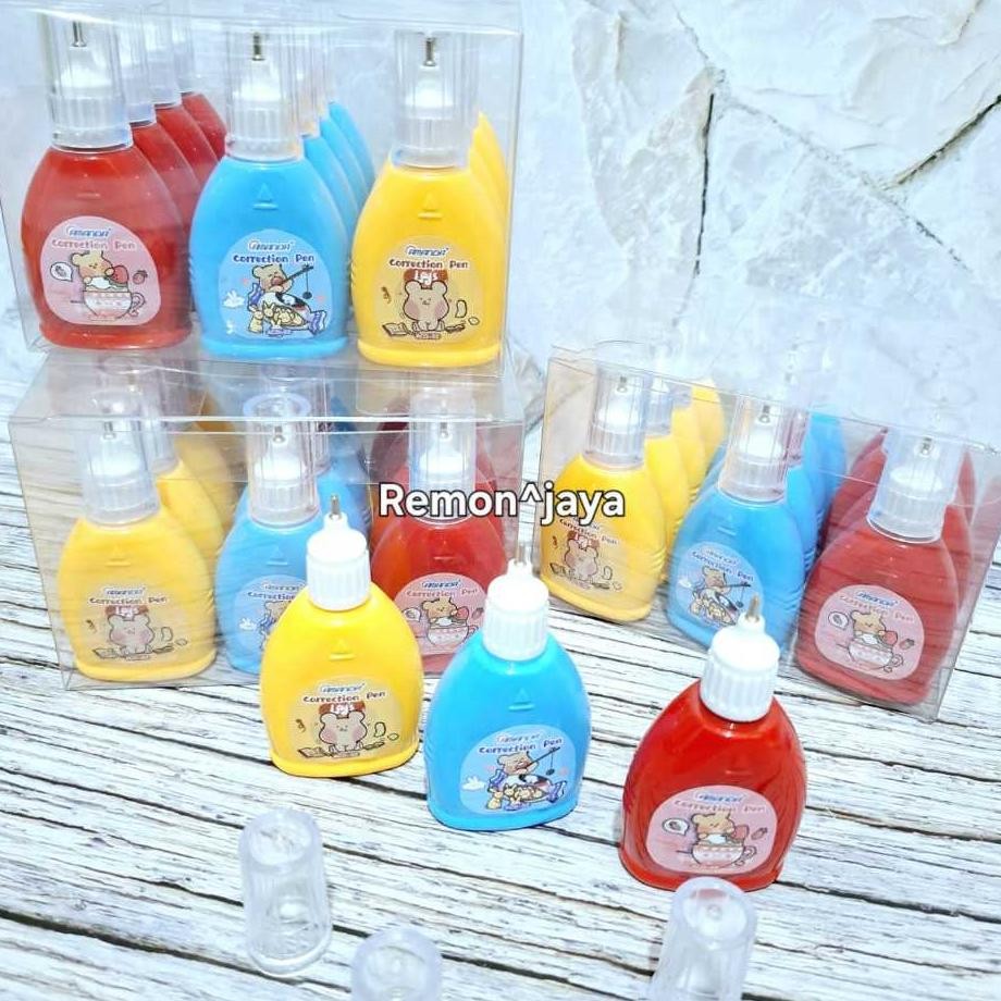 

Isi 12 Pcs Tipex Mika Aco02 Correction Tape Tip Ex Cair Stationery Warna Kuning U Dan Merah