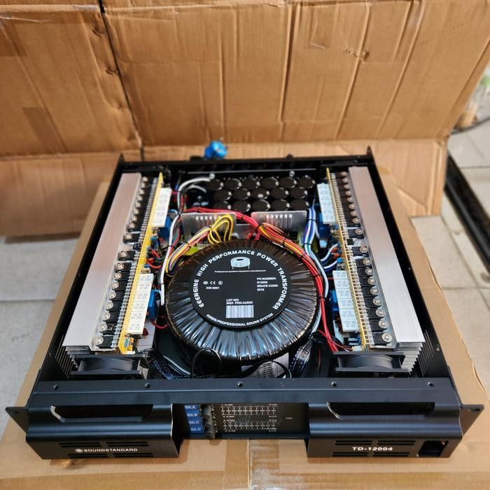 POWER AMPLIFIER SOUNDSTANDARD TD12004 TD 12004 4CH 4X1200 WATT