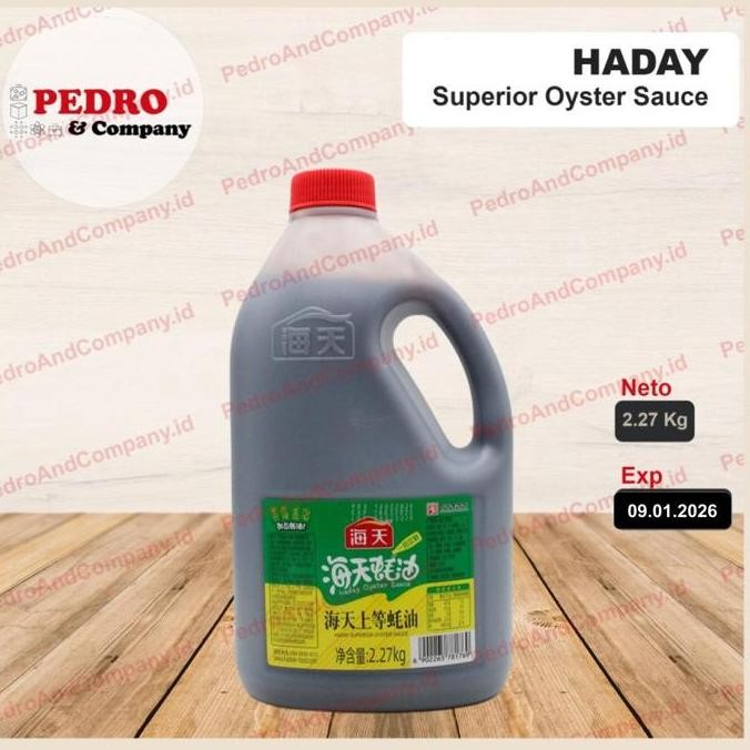 

Promo Haday Superior Oyster Sauce 2.27 Kg | Saus Tiram Haitan Premium Botol Jumbo
