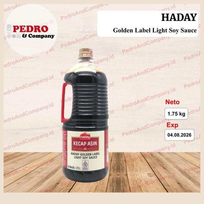 

Promo Haitian Haday Light Soy Sauce Golden Label 1.75L | Kecap Asin Premium Import