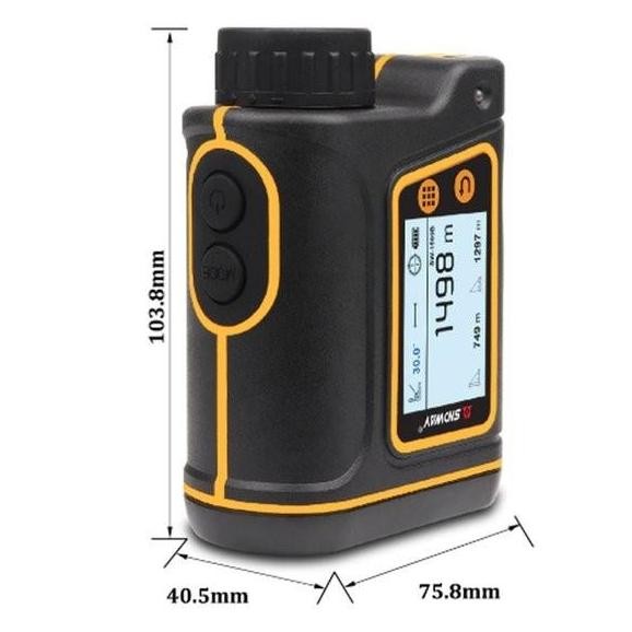 Range Finder Sndway Sw1500B Telescope Laser Distance Meter Sw-1500B Masih Ada