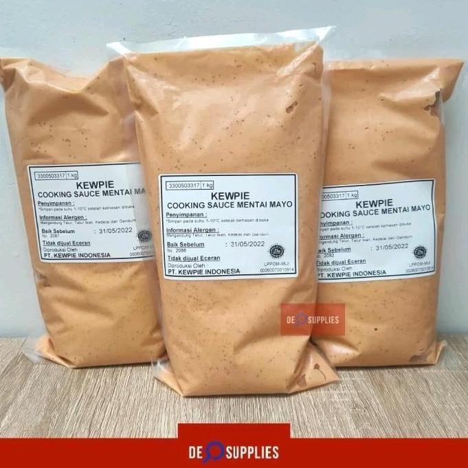 

Promo Kewpie Mentai Mayo Cooking Sauce 1kg - Saus Mentai Salmon Halal Premium