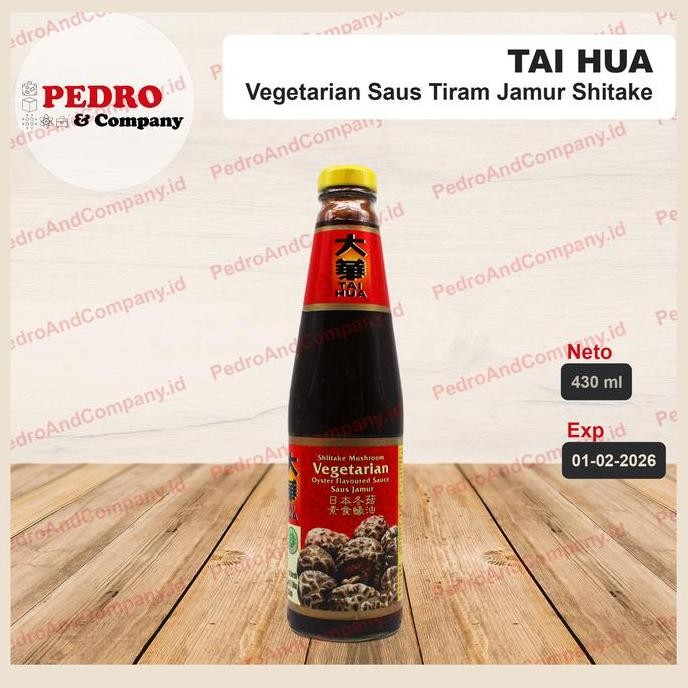 

Promo Tai Hua Vegetarian Oyster Sauce 430ml - Saus Tiram Non-Hewani Halal