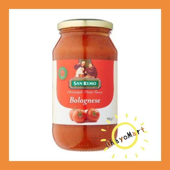 

Promo San Remo Bolognese Pasta Sauce Saus Pasta Italia 500g